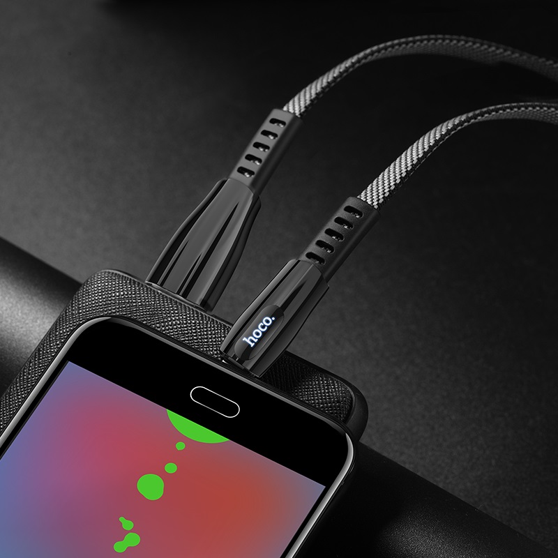 dây sạc nhanh hoco u70 dòng 2.4a đầu micro dài 1.2m