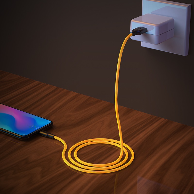 dây sạc nhanh hoco x21 plus silicone 3a đầu type-c dài 1m