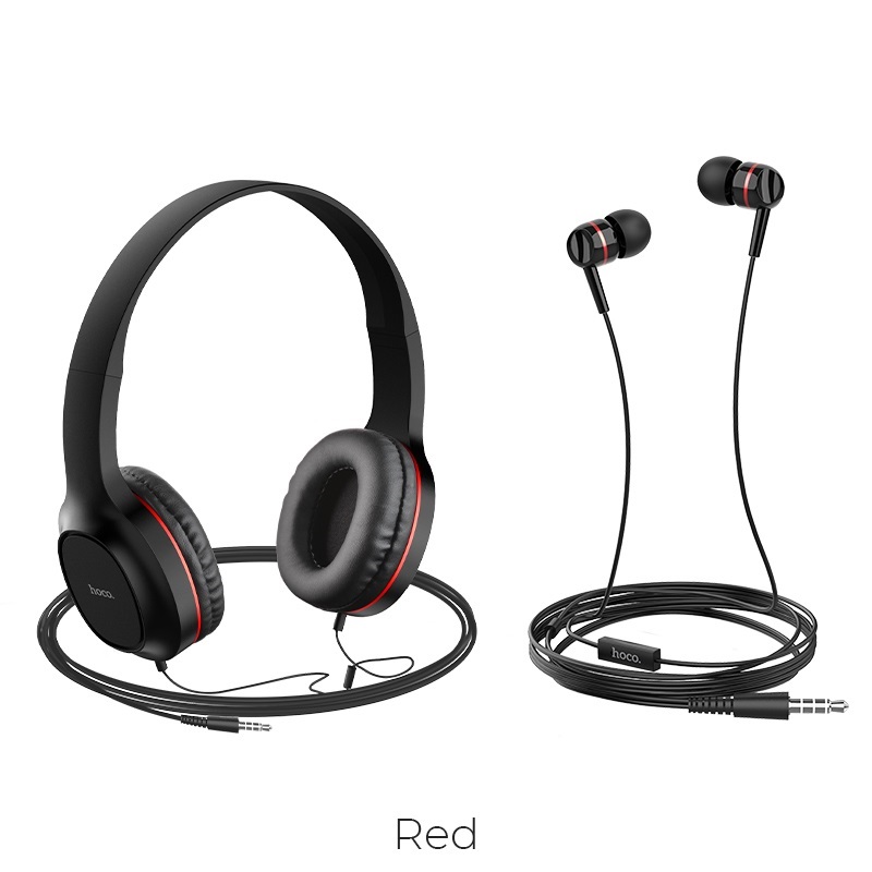tai headphone kèmtai nghe dây hoco w24 enlighten