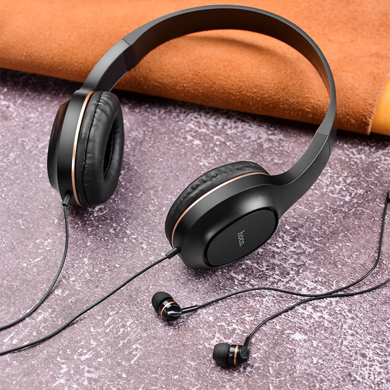 tai headphone kèmtai nghe dây hoco w24 enlighten